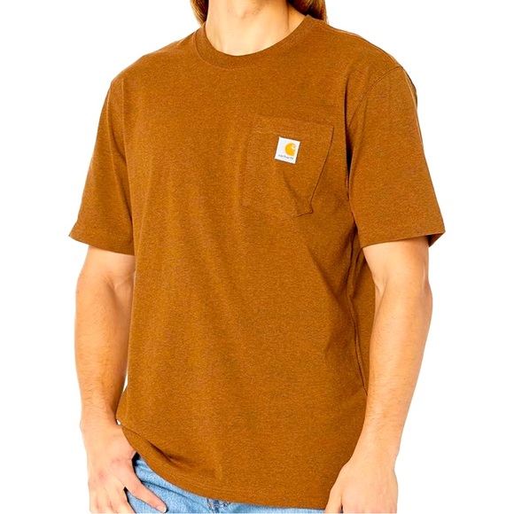 Carhartt Other - Carhartt Loose Fit Heavyweight Short-Sleeve Pocket T-Shirt Walnut SIZE L TALL